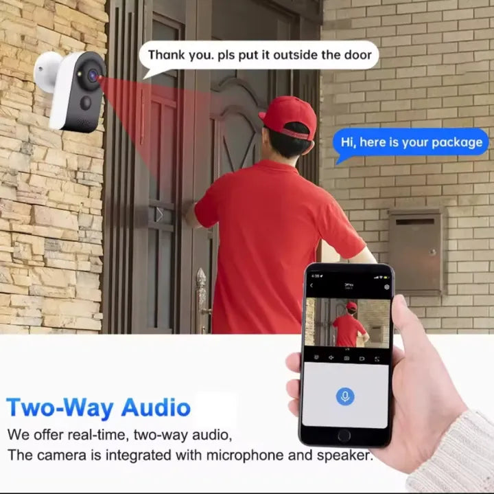 5MP Mini CCTV Camera Wifi Security Alarm